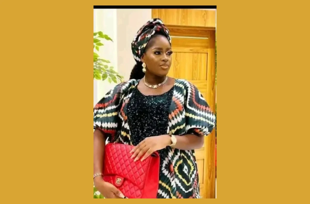 African Ankara Kaftan Dress with Matching Headwrap - Image 1