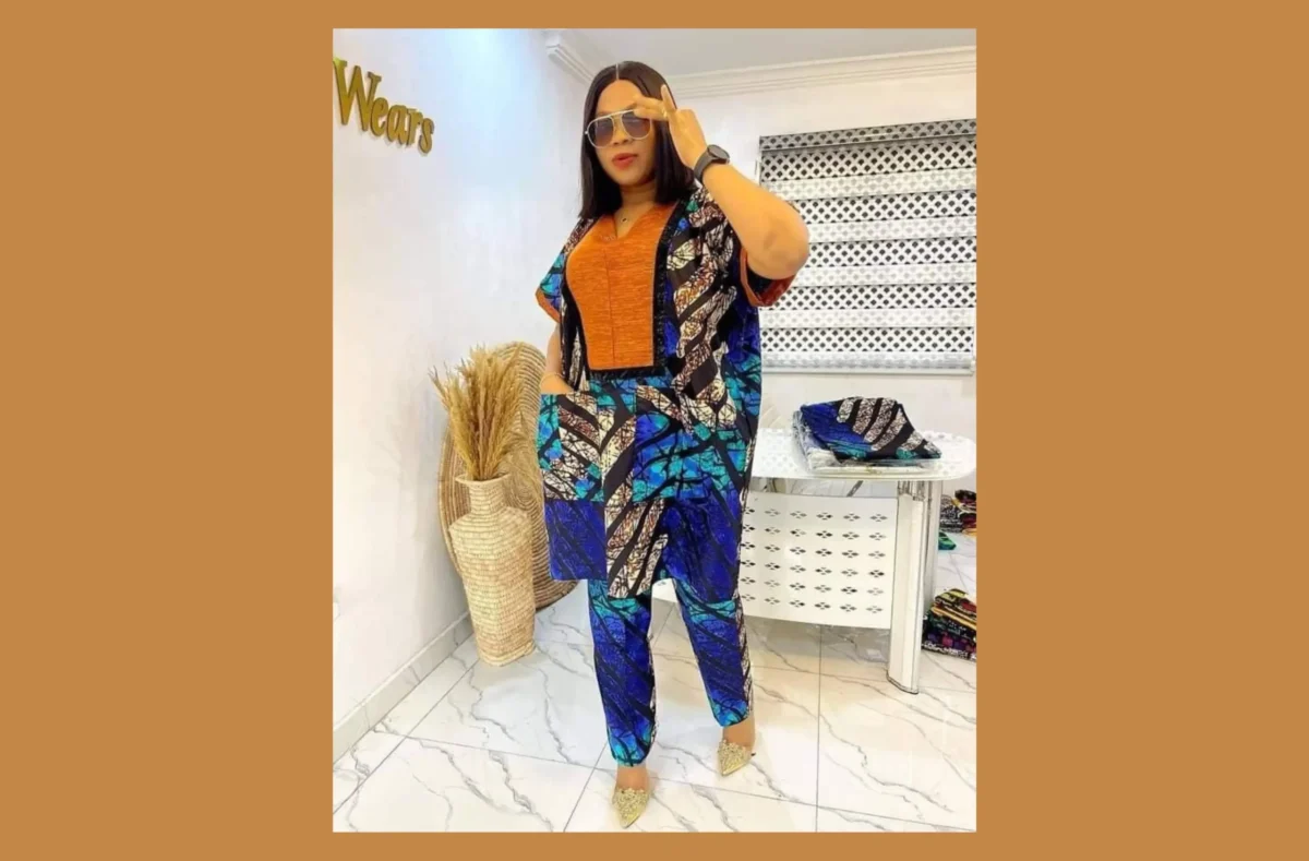 Elegant Ankara Two-Piece Set – Tunic and Pants - Image 1